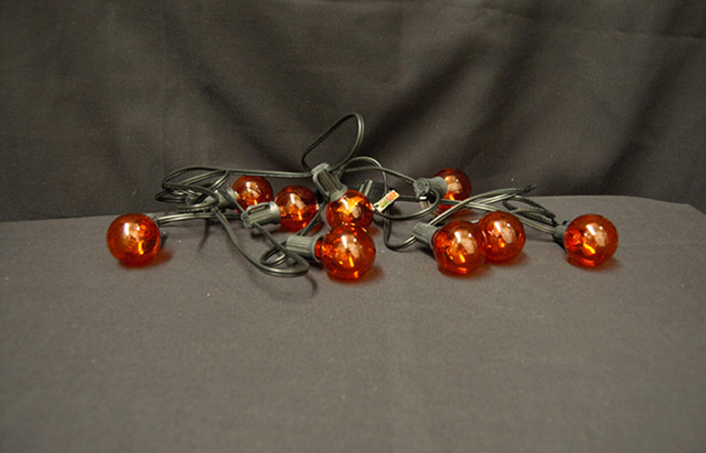 Orange string lights