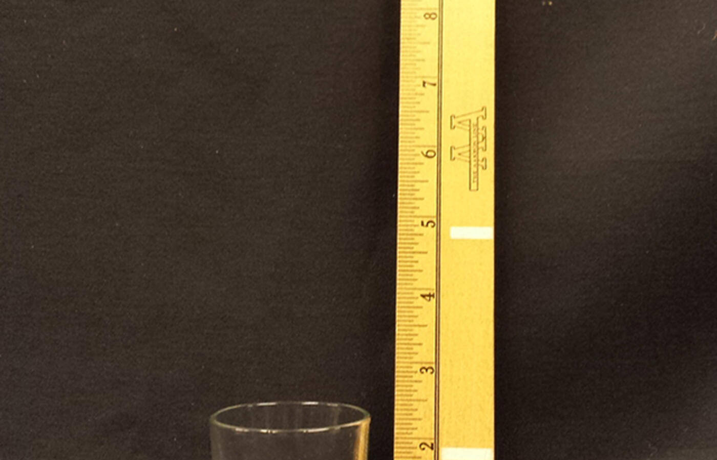 Clear glass cylinder 