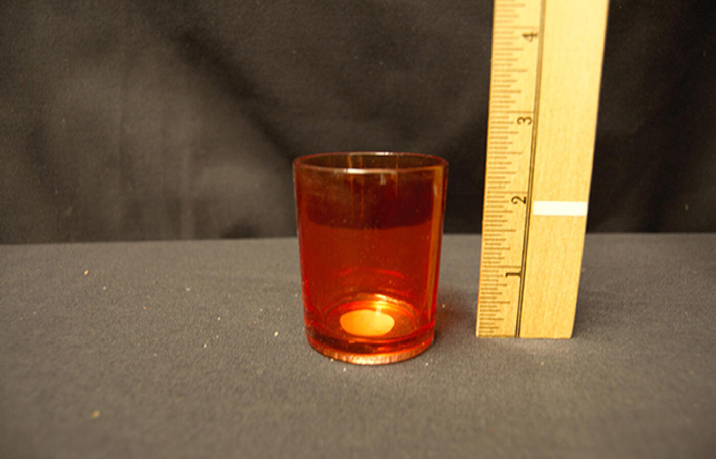 Small orange vase