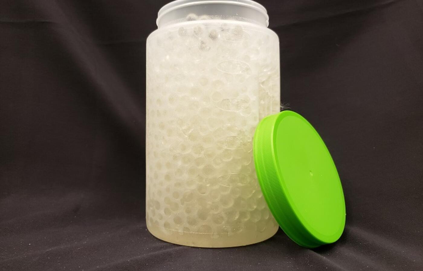 Clear water beads