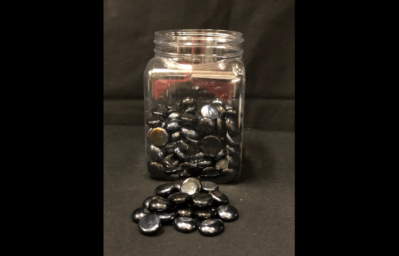 black glass beads