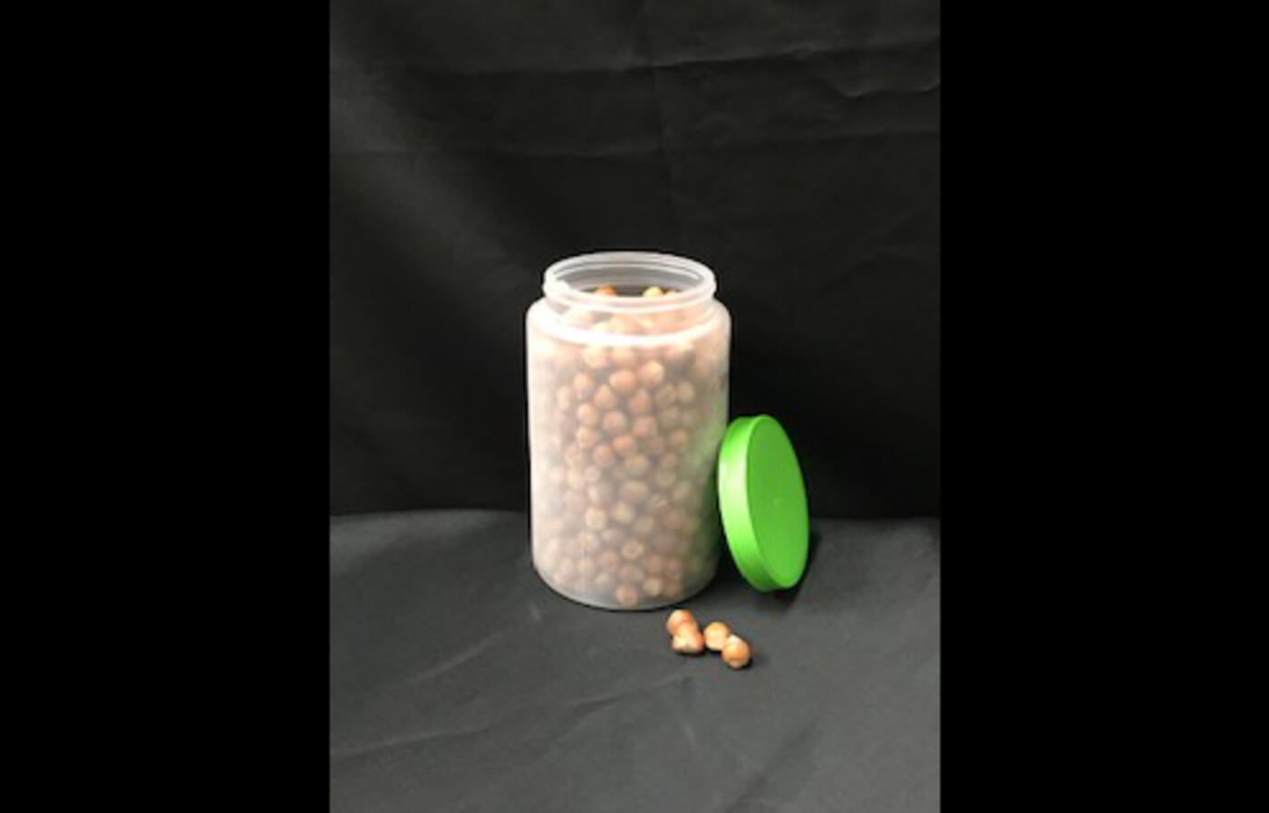 Jar of hazlenuts