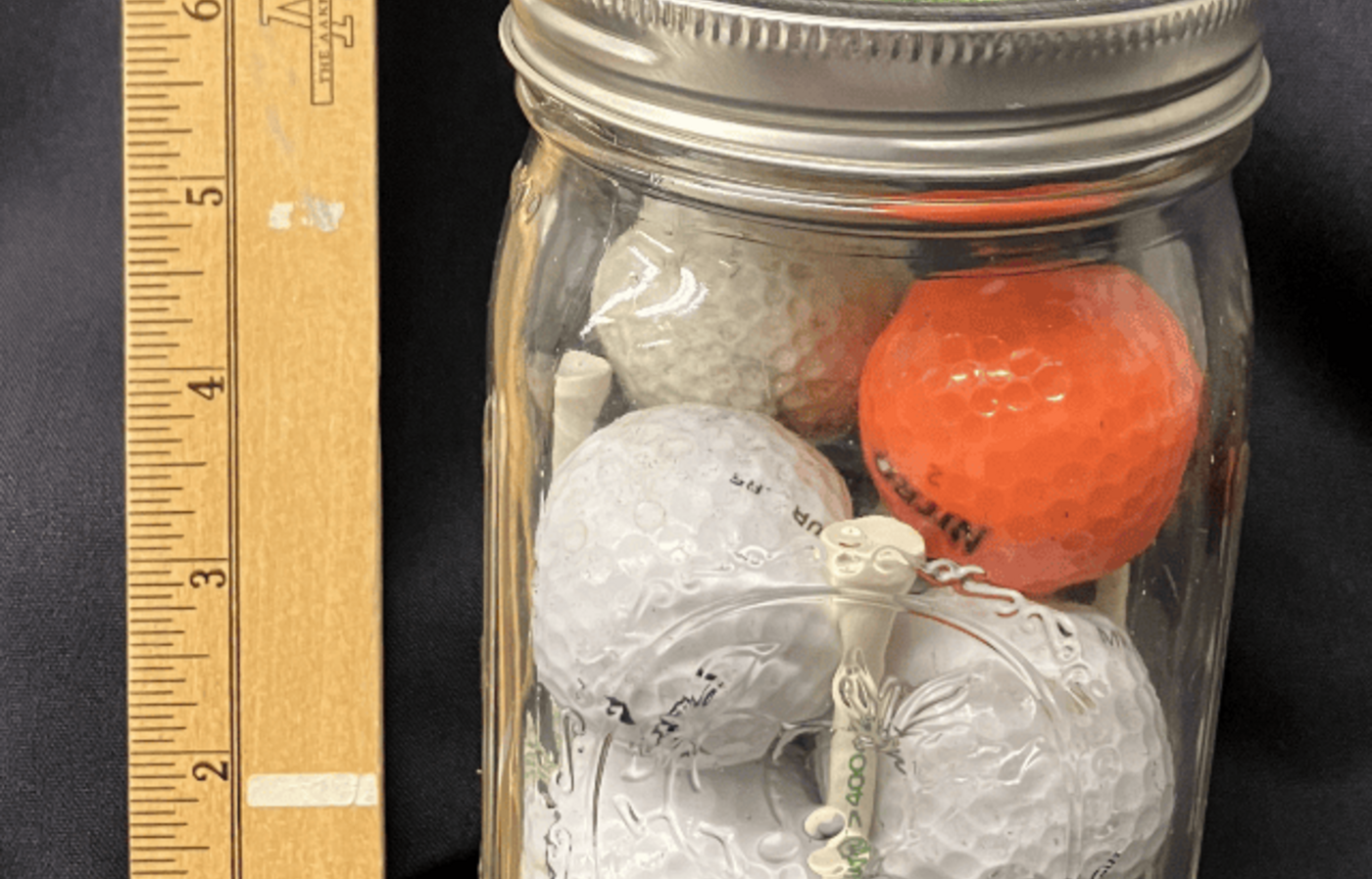 Golf ball mason jar