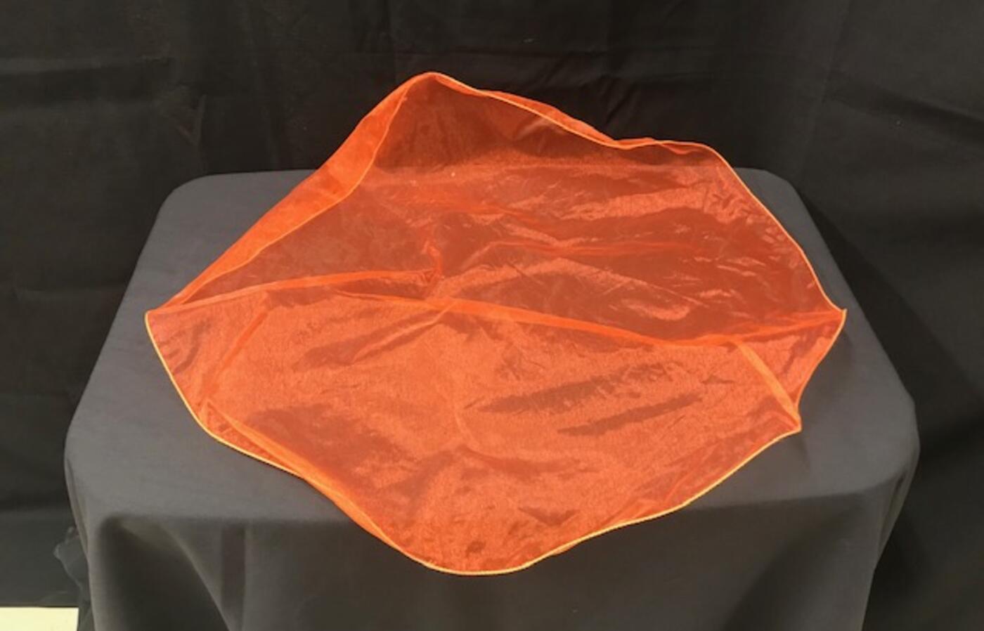 Sheer orange table placement
