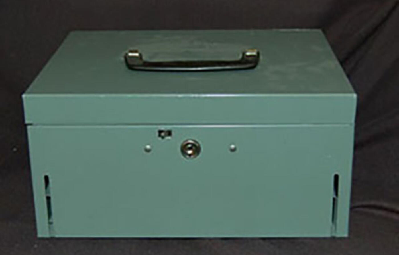 Cash box with key