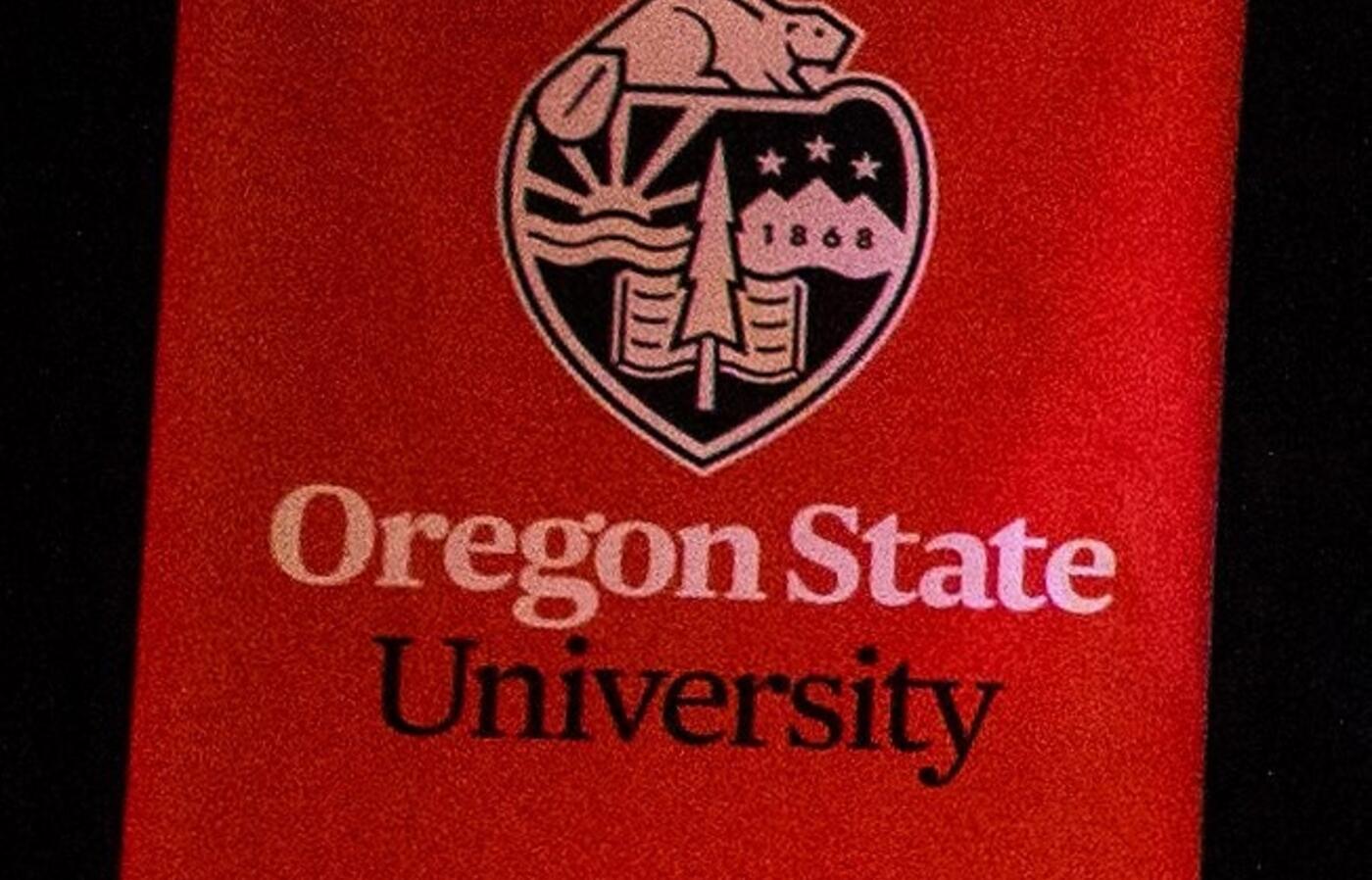 Orange vertical OSU banner 