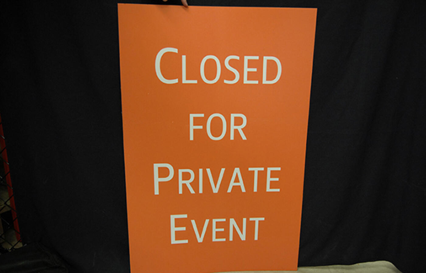 Closed for private event sign
