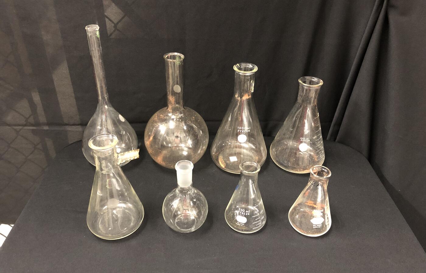 lab vials of all sizes and shapes 