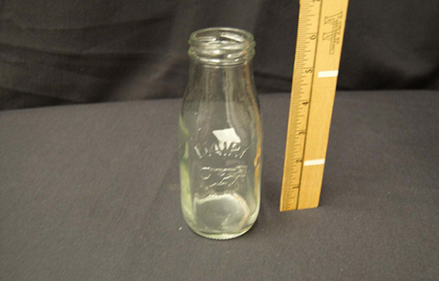 glass milk bottle 