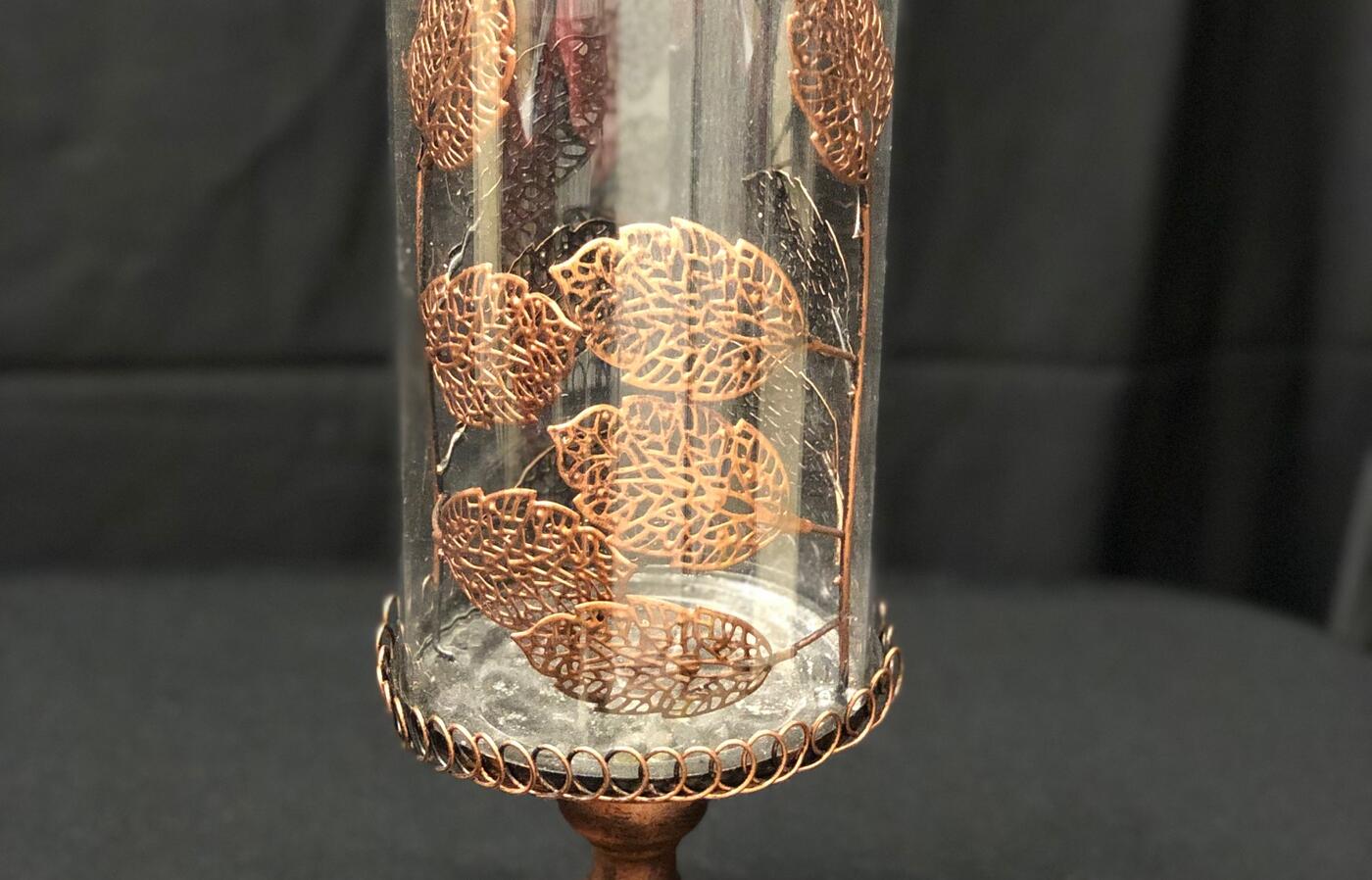 Bronze candle holder