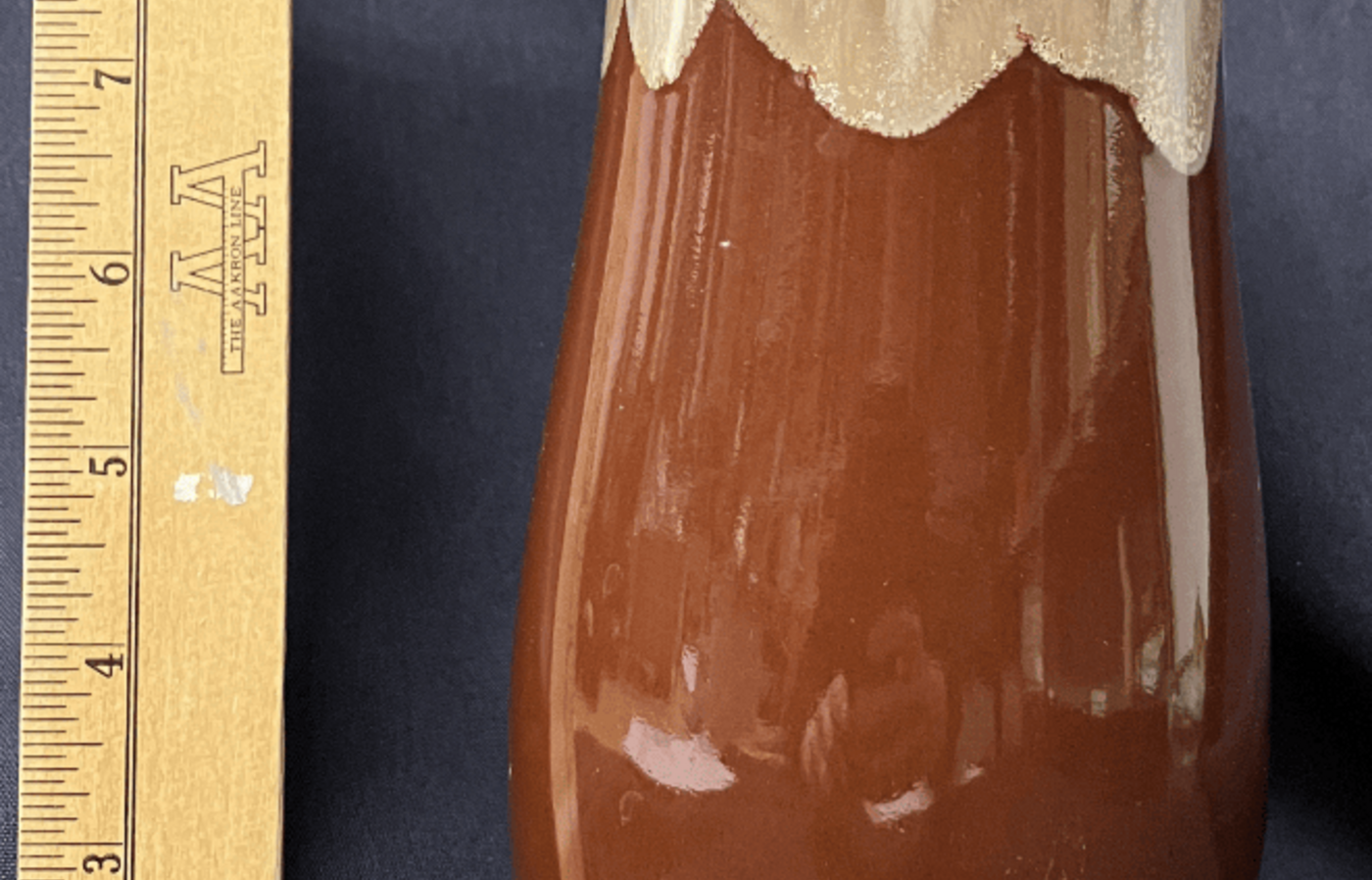 Brown pottery vase