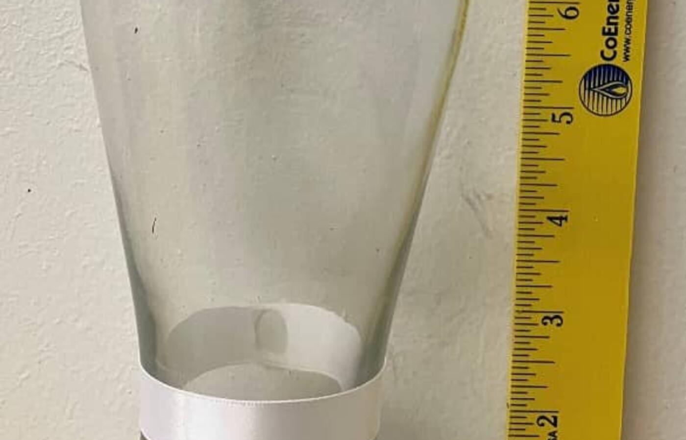Clear beer glass