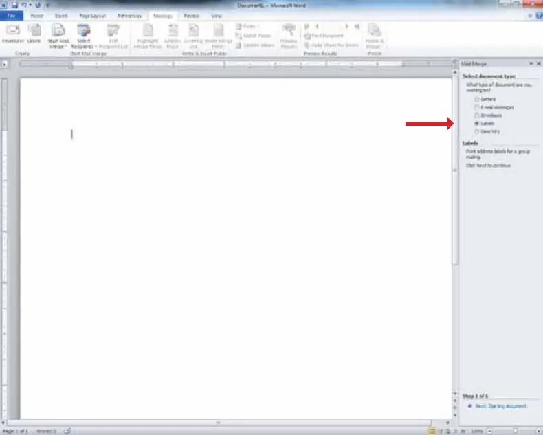 Text editor with arrow